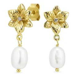 örhängen i förgyllt silver