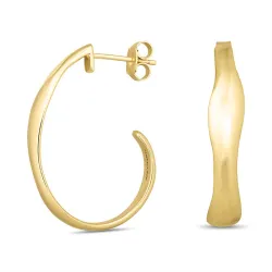 20 mm halvcreol i förgyllt silver