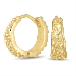 16 mm creol i förgyllt silver