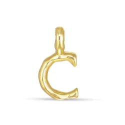 bokstav c hängen i förgyllt silver - My Letter