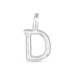 bokstav d hängen i förgyllt silver - My Letter