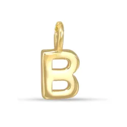 bokstav b hängen i förgyllt silver - My Letter