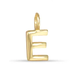 bokstav e hängen i förgyllt silver - My Letter