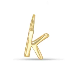 bokstav k hängen i förgyllt silver - My Letter