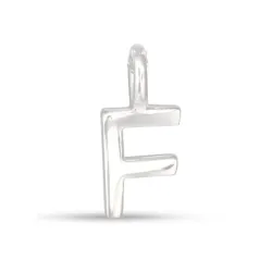 bokstav f hängen i silver - My Letter