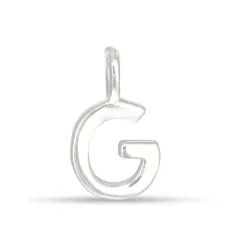 bokstav g hängen i silver - My Letter