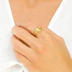 ring i förgylld mässing - Eliné