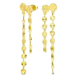 långa örhängen i förgylld mässing - Eliné