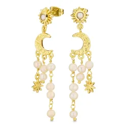 örhängen i förgylld mässing - Eliné