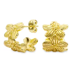 blommor halvcreol i förgylld mässing - Eliné