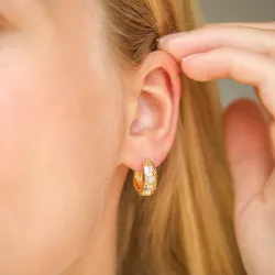 zirkon creol i förgylld mässing - Eliné