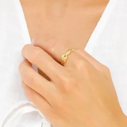 ring i förgylld mässing - Eliné