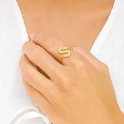 ring i förgylld mässing - Eliné