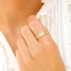 ring i förgylld mässing - Eliné