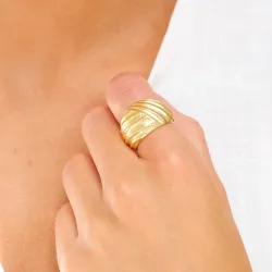 ring i förgylld mässing - Eliné