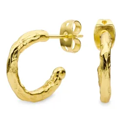 14 mm halvcreol i förgylld mässing - Eliné