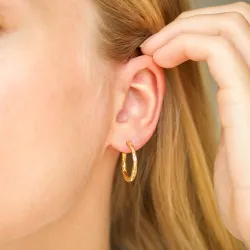 20 mm halvcreol i förgylld mässing - Eliné