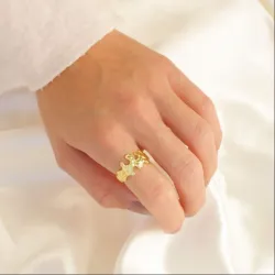 ring i förgylld mässing - Eliné