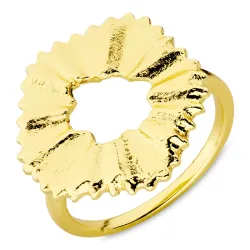 blommor ring i förgylld mässing - Eliné