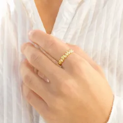 ring i förgylld mässing - Eliné