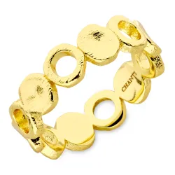 rund ring i förgylld mässing - Eliné