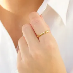 ring i förgylld mässing - Eliné