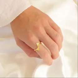 ring i förgylld mässing - Eliné