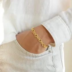 armband i förgylld mässing - Eliné