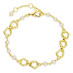 pärla armband i förgylld mässing - Eliné