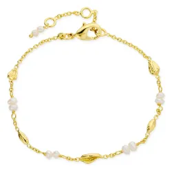 pärla armband i förgylld mässing - Eliné