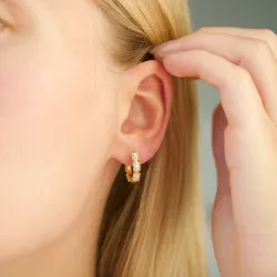 zirkon creol i förgylld mässing - Eliné