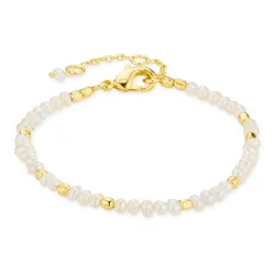 pärla armband i förgylld mässing - Eliné