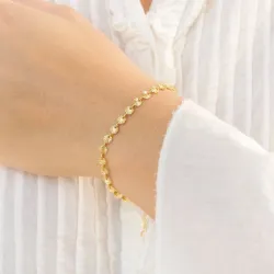 armband i förgylld mässing - Eliné