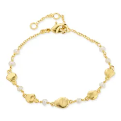 pärla armband i förgylld mässing - Eliné