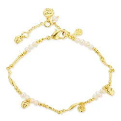 pärla armband i förgylld mässing - Eliné