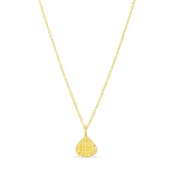 skal halsband i förgylld mässing - Eliné