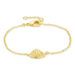mussla armband i förgylld mässing - Eliné