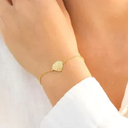 mussla armband i förgylld mässing - Eliné