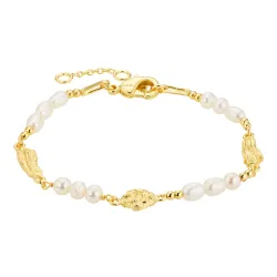 pärla armband i förgylld mässing - Eliné