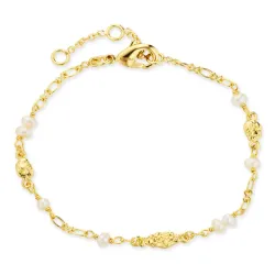 pärla armband i förgylld mässing - Eliné