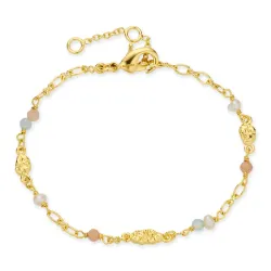 multifärgat armband i förgylld mässing - Eliné