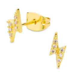 blixt örhängen i förgylld mässing - Eliné