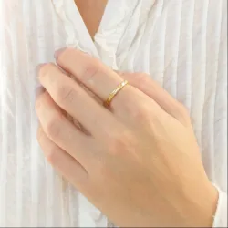 ring i förgylld mässing - Eliné