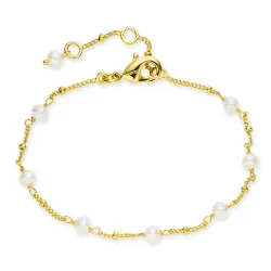 pärla armband i förgylld mässing - Eliné