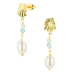 örhängen i förgylld mässing - Eliné