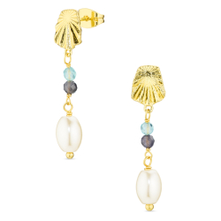 örhängen i förgylld mässing - Eliné