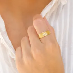 ring i förgylld mässing - Eliné