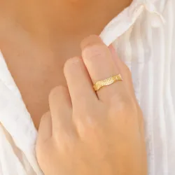 ring i förgylld mässing - Eliné