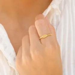 ring i förgylld mässing - Eliné