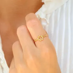 kula ring i förgylld mässing - Eliné